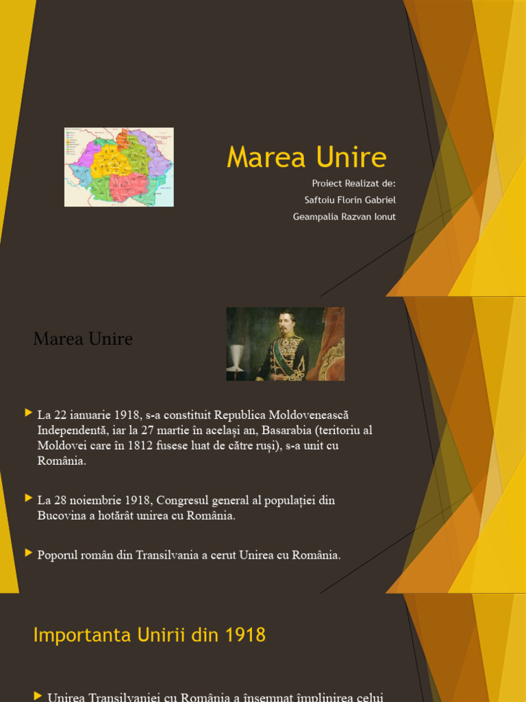 Marea unire pdf