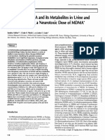 Analysis of MDMA and Its Metabolites in Urine and Plasma Following A Neurotoxic Dose of MDMA