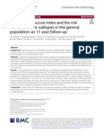 .Índice Triglicéridos-Glucosa y Riesgo de Ictus y Sus Subtipos en La Población General Un Seguimiento de 11 Años