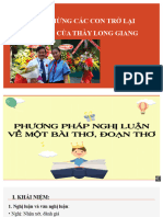 PP Nghị luận bài thơ - ThS Nguyễn Long Giang