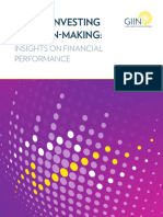 Impact Investing Decision Making - Insights On Financial Performance