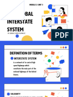 Module 2 Unit 3 Global Interstate System