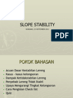 Slope Stability General