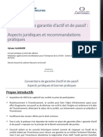 Conventions de Garantie D'actif Et de Passif - CFCIM 13.03.2019