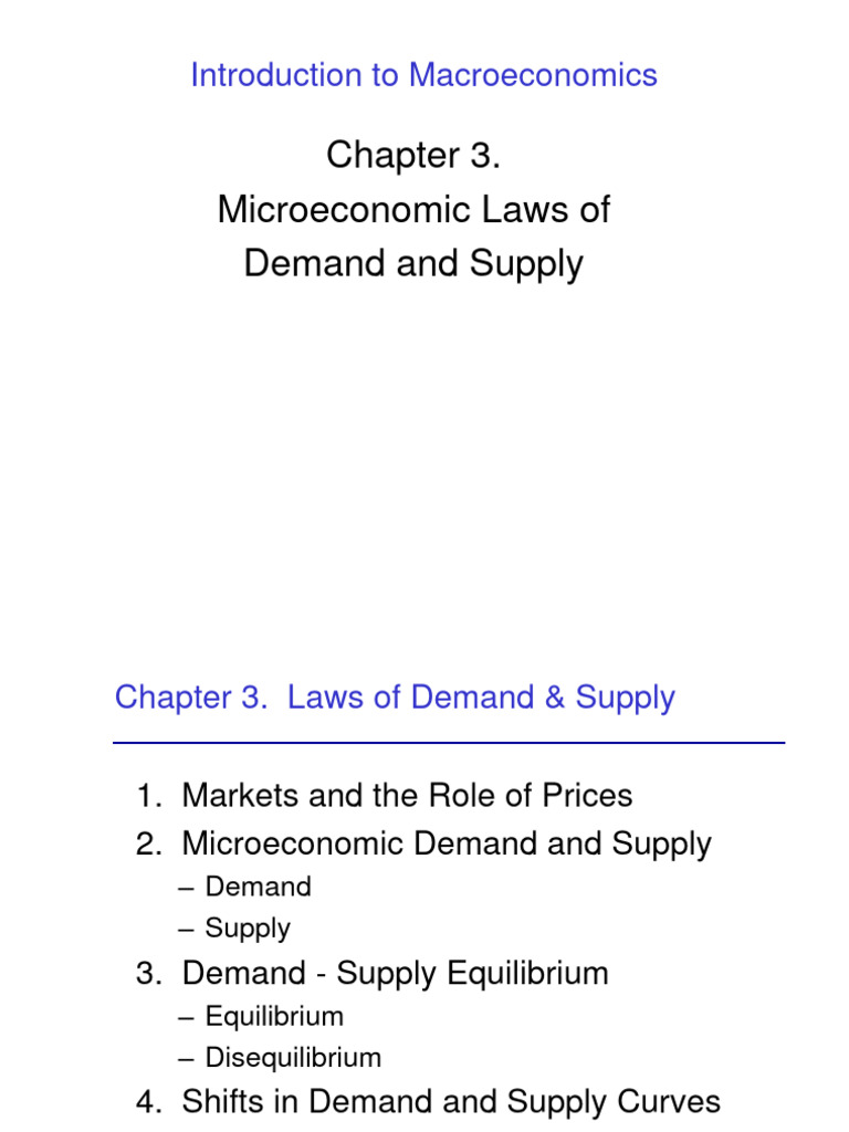 Demand and Supply in Macroeconomics | PDF | Finance & Money Management