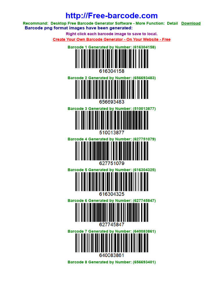 Free Online Bulk Barcode Generator - Free Barcode Generator Software ...