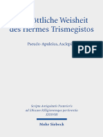 Die Göttliche Weisheit Des Hermes Trismegistos Pseudo-Apuleius, Asclepius (Dorothee Gall (Editor), Zlatko Plese (Editor) Etc.) (Z-Library)