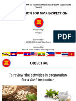 Preparation For GMP Inspection