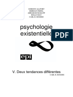 Carl Rogers - La Psychologie Existencielle Deux Tendances DiffÃ©rentes