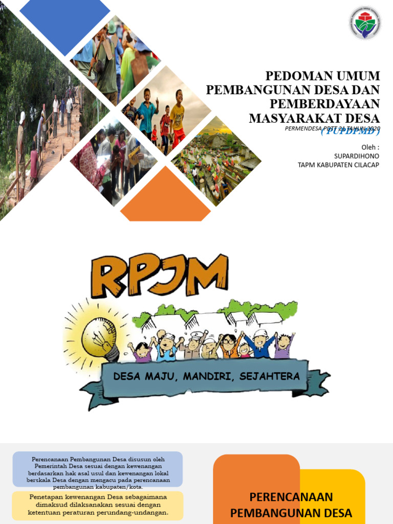 03 Permendesa 21 Tahun 2020 Tentang Pupdpmd - Rpjmdes | PDF