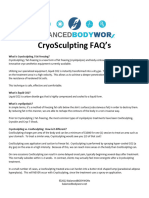 CryoSculpting FAQs