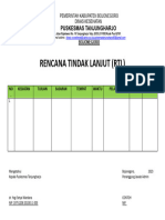 Rencana Tindak Lanjut (RTL) : Puskesmas Tanjungharjo