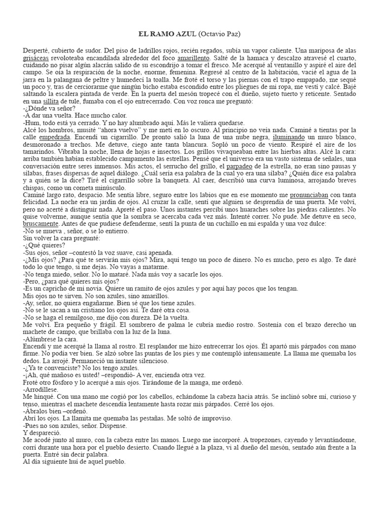 El Ramo Azul | PDF