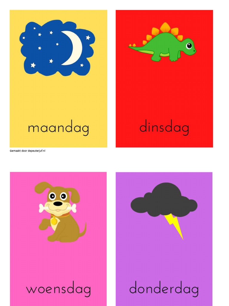 dagenvandeweekkleurenschoolmethode PDF