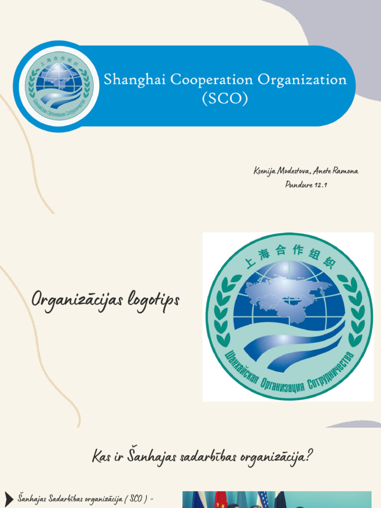 Shanghai Cooperation Organization | PDF