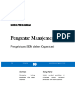 Modul 9 Pengelolaan SDM dalam Organisasi