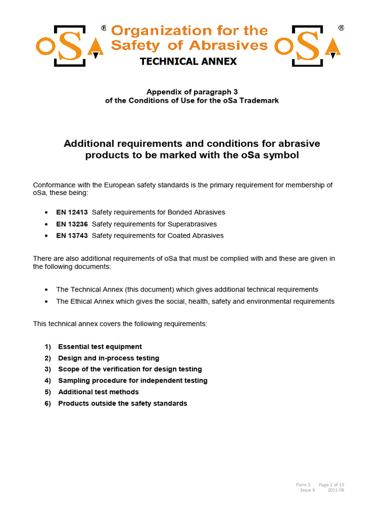 OSA Standard | PDF
