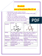 Macromolecules Giant Covalent Structures of Diamond/Graphite/Silicon (IV) Oxide