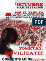 Cartel 7 de Octubre CCOO Sevilla