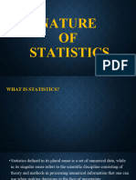 Nature OF Statistics