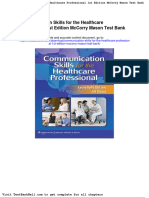 Communication Skills For The Healthcare Professional 1st Edition Mccorry Mason Test Bank Download