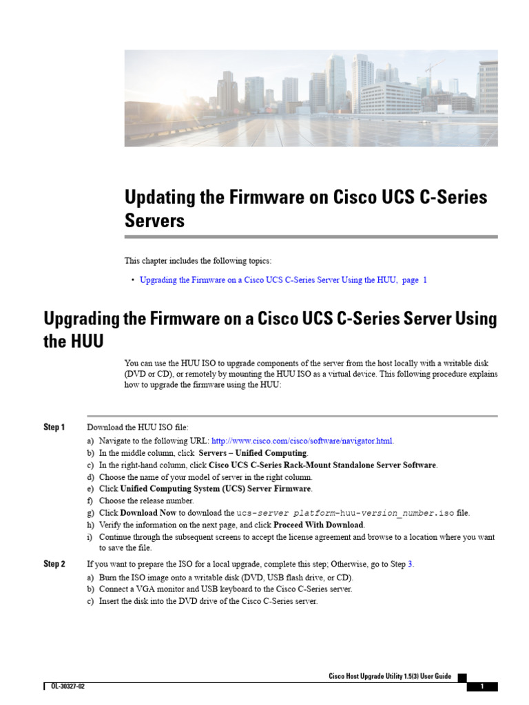 Cisco UCS C-Series Firmware Upgrade Guide | PDF | Hard Disk Drive ...