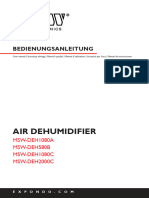 MSW AIR DEHUMIDIFIER User Manual
