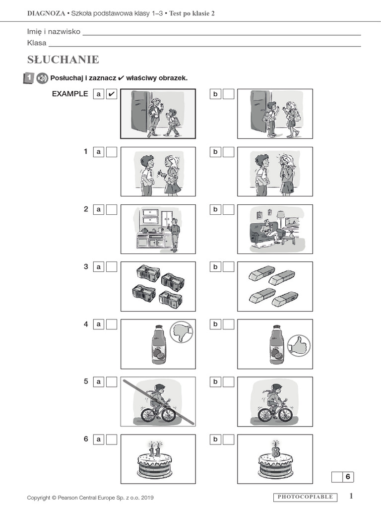 Danuta Grabowska Testy Klasa 3 Diagnoza Klasa 3 | PDF