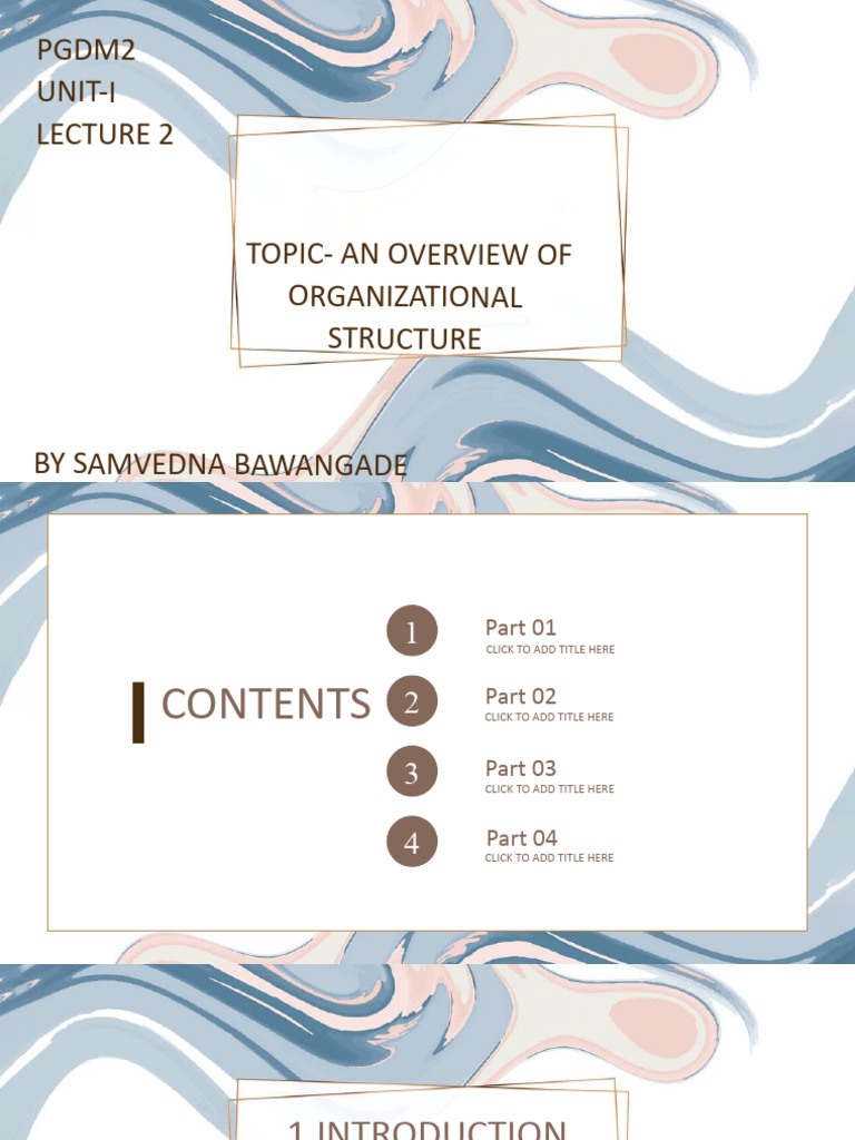 Overview of Organizational Structure | PDF | Business