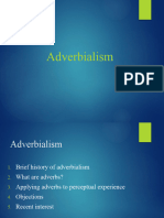 Lecture 5, Adverbialism