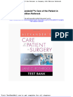 Test Bank Alexanders Care of The Patient in Surgery 16th Edition Rothrock Download