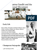 Mahatma Gandhi and The National Movement