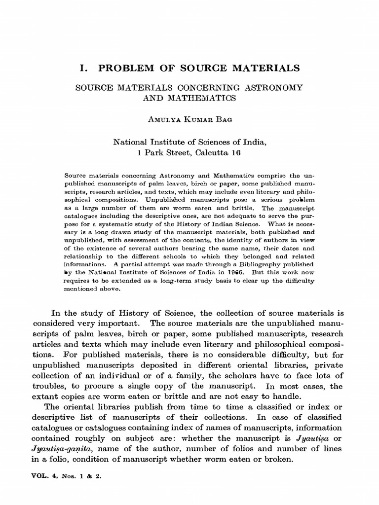 Source Materials Concerning Astronomy and Mathematics | PDF