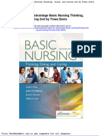 Test Bank For Advantage Basic Nursing Thinking Doing and Caring 2nd by Treas Davis Download