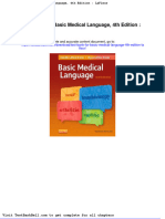 Test Bank For Basic Medical Language 4th Edition Lafleur Download