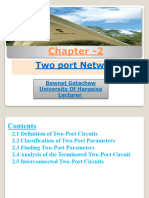 Chapter 2 Two Port Network Analysis