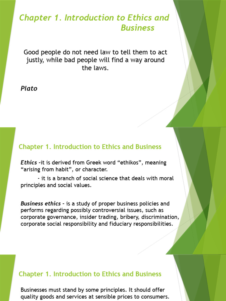 Chapter 1 Ethics 203 8 | PDF | Business Ethics | Morality