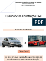 Aula 2. Apresentação - Qualidade Na Construção Civil