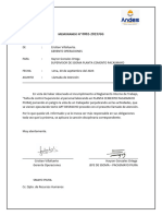 Memorandum Llamada de Atencion. Hayron Gonzales Ortega