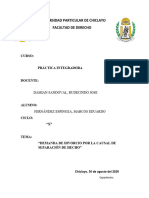 Fernandez Espinoza - Demanda de Divorcio Por La Causal de Separación de Hecho (Corregida)