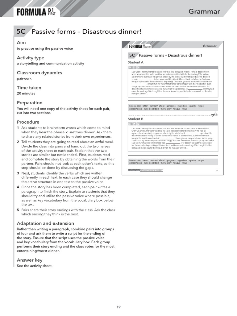 FORM_B1_Photocopiables_TNs_5C | PDF