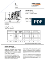 Hoja de Especificaciones Grupo Electrógeno Diesel: Specification Sheet Diesel Generator Set