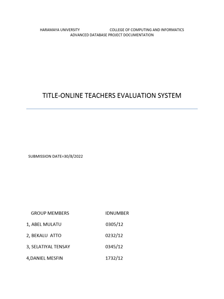 ADVANCED Database | PDF