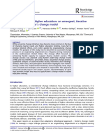 Guiding Change in Higher Education: An Emergent, Iterative Application of Kotter's Change Model