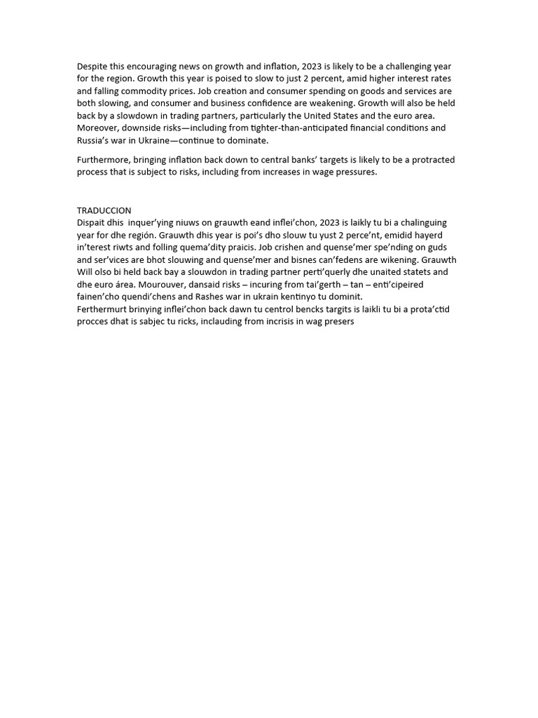 Lectura ingles . | PDF