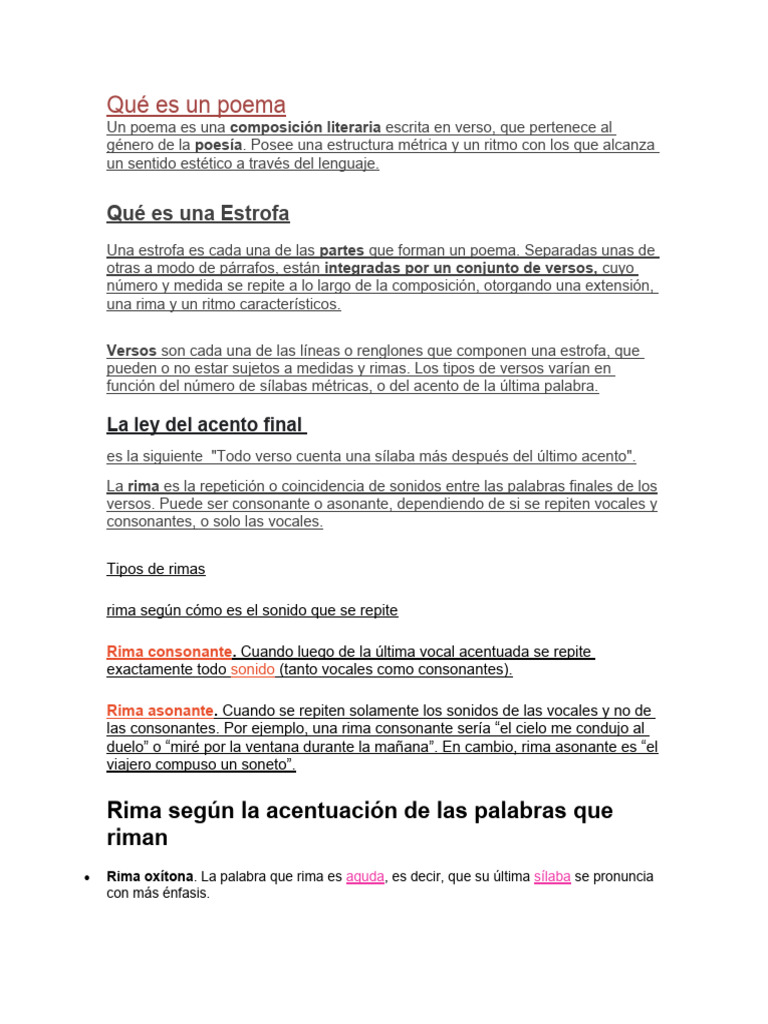 Qué Es Un Poema | PDF