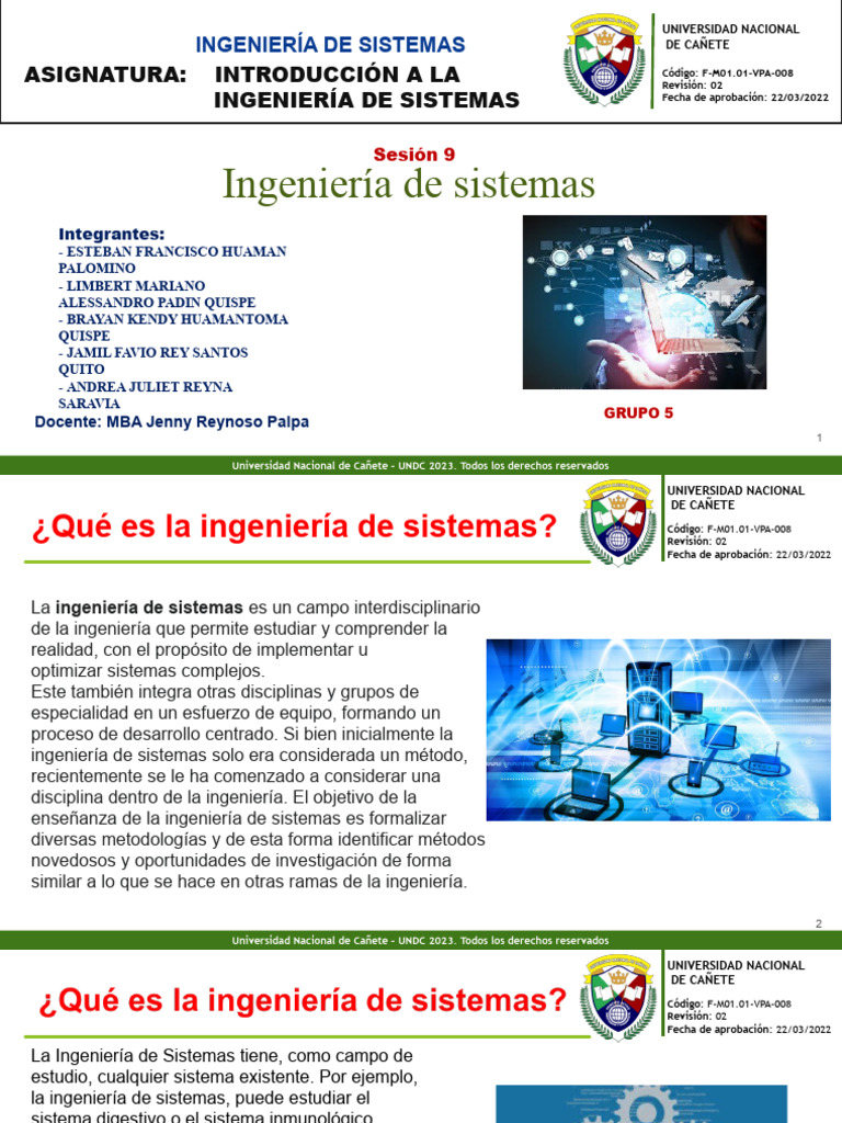 Introducción a la Ingeniería de Sistemas | PDF