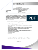 Convocatoria Asamblea Ordinaria - Matiz 2023 - 11 de Abril