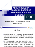 Alterações Na Contabilidade Das Pequenas e Médias Empresas