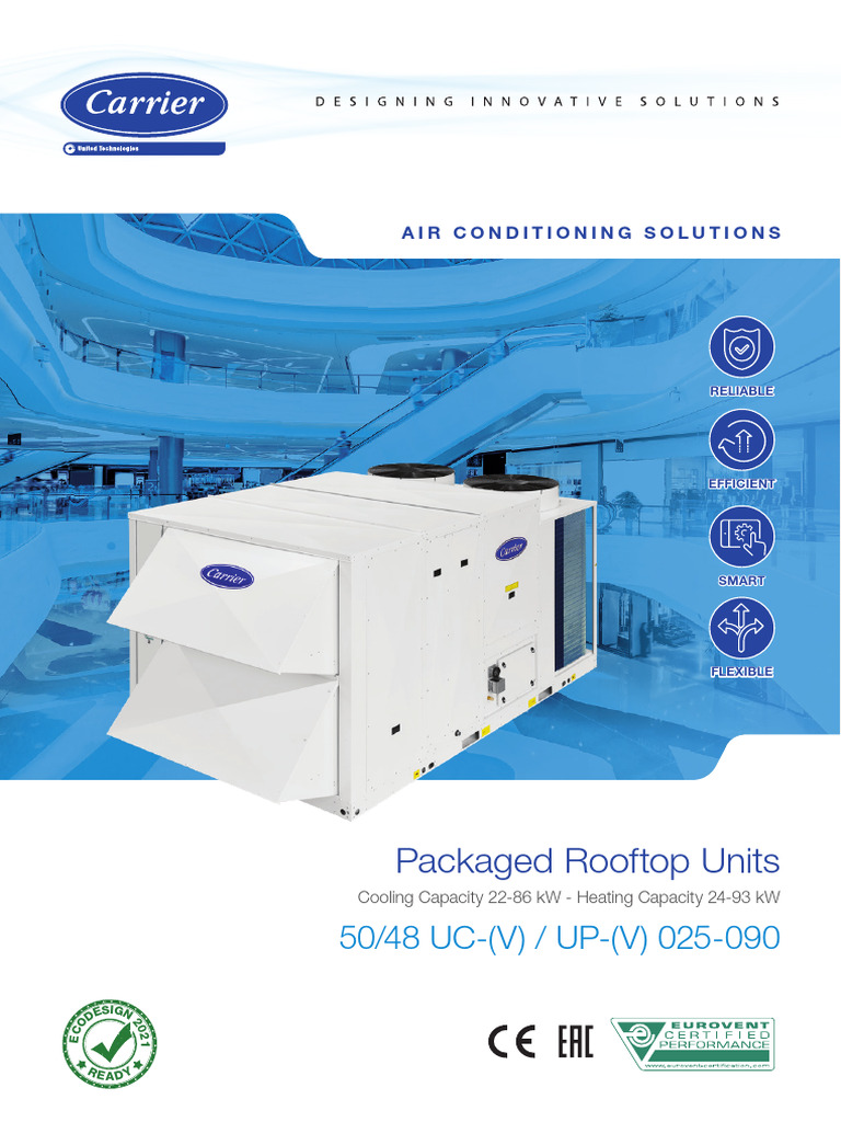 50/48 UCV/UPV Rooftop Units Overview | PDF | Equipment | Mechanical ...